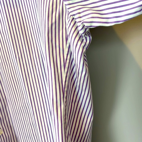 Thomas Pink Men Slim Fit 100% Cotton Dress Button Down French Cuff Shirt 15.5 - Picture 11 of 11